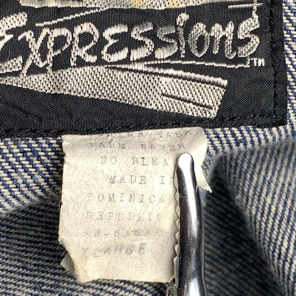 Expressions Hand Decorated VNT Southwest Denim Jacket Trucker XL Western - Picture 6 of 8